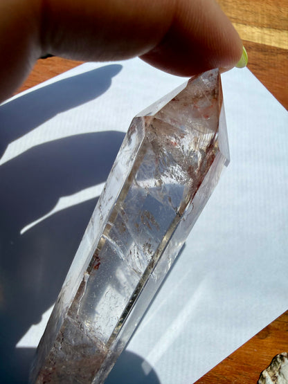 HIGH QUALITY PINK FIRE QUARTZ DT POINT