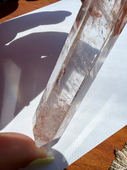 HIGH QUALITY PINK FIRE QUARTZ DT POINT