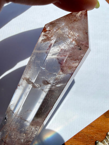 HIGH QUALITY PINK FIRE QUARTZ DT POINT