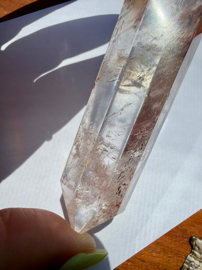 HIGH QUALITY PINK FIRE QUARTZ DT POINT