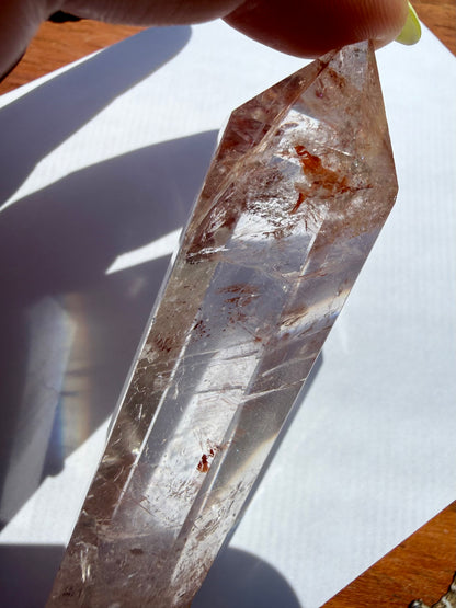 HIGH QUALITY PINK FIRE QUARTZ DT POINT