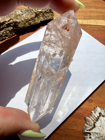 HIGH QUALITY PINK FIRE QUARTZ DT POINT