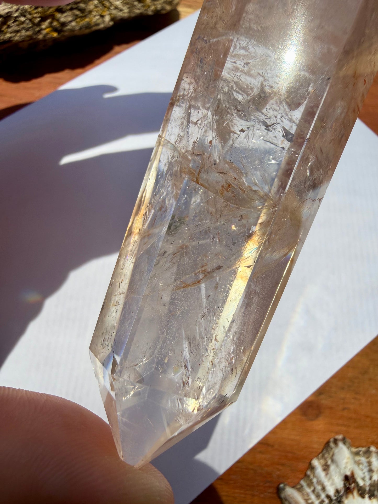 HIGH QUALITY PINK FIRE QUARTZ DT POINT