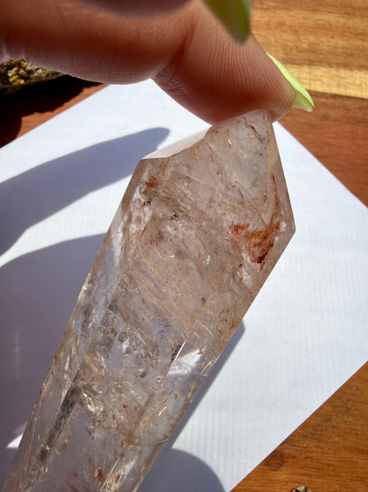 HIGH QUALITY PINK FIRE QUARTZ DT POINT