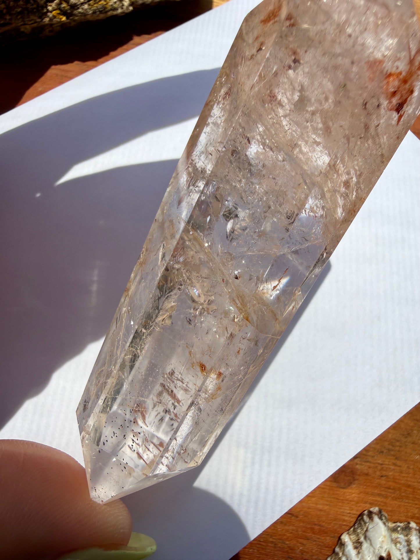 HIGH QUALITY PINK FIRE QUARTZ DT POINT