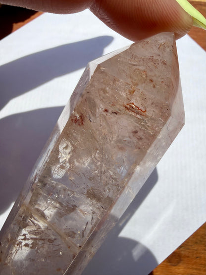 HIGH QUALITY PINK FIRE QUARTZ DT POINT