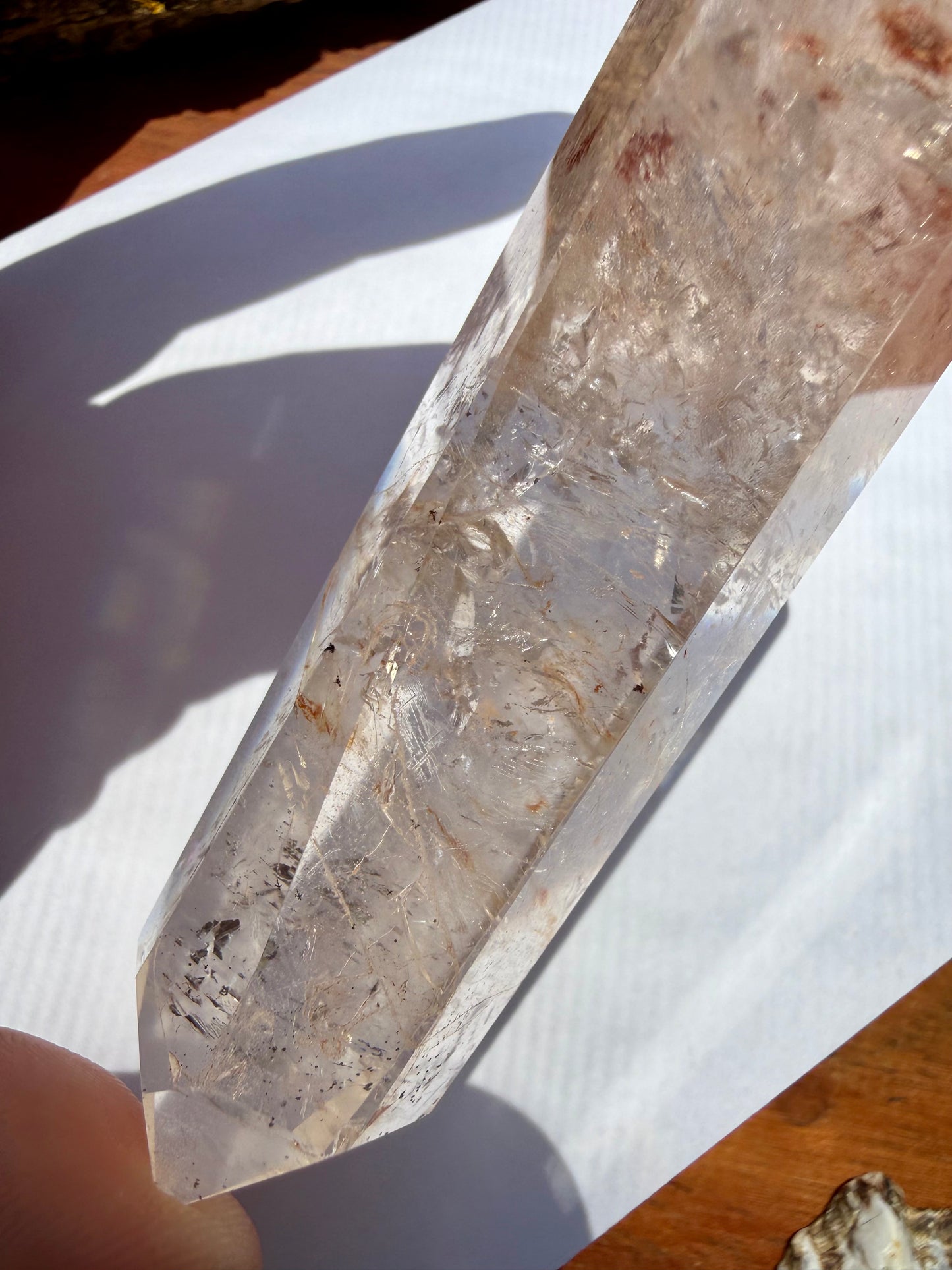 HIGH QUALITY PINK FIRE QUARTZ DT POINT