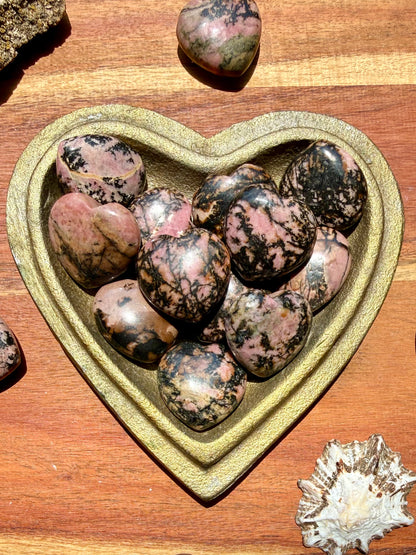 RHODONITE HEART