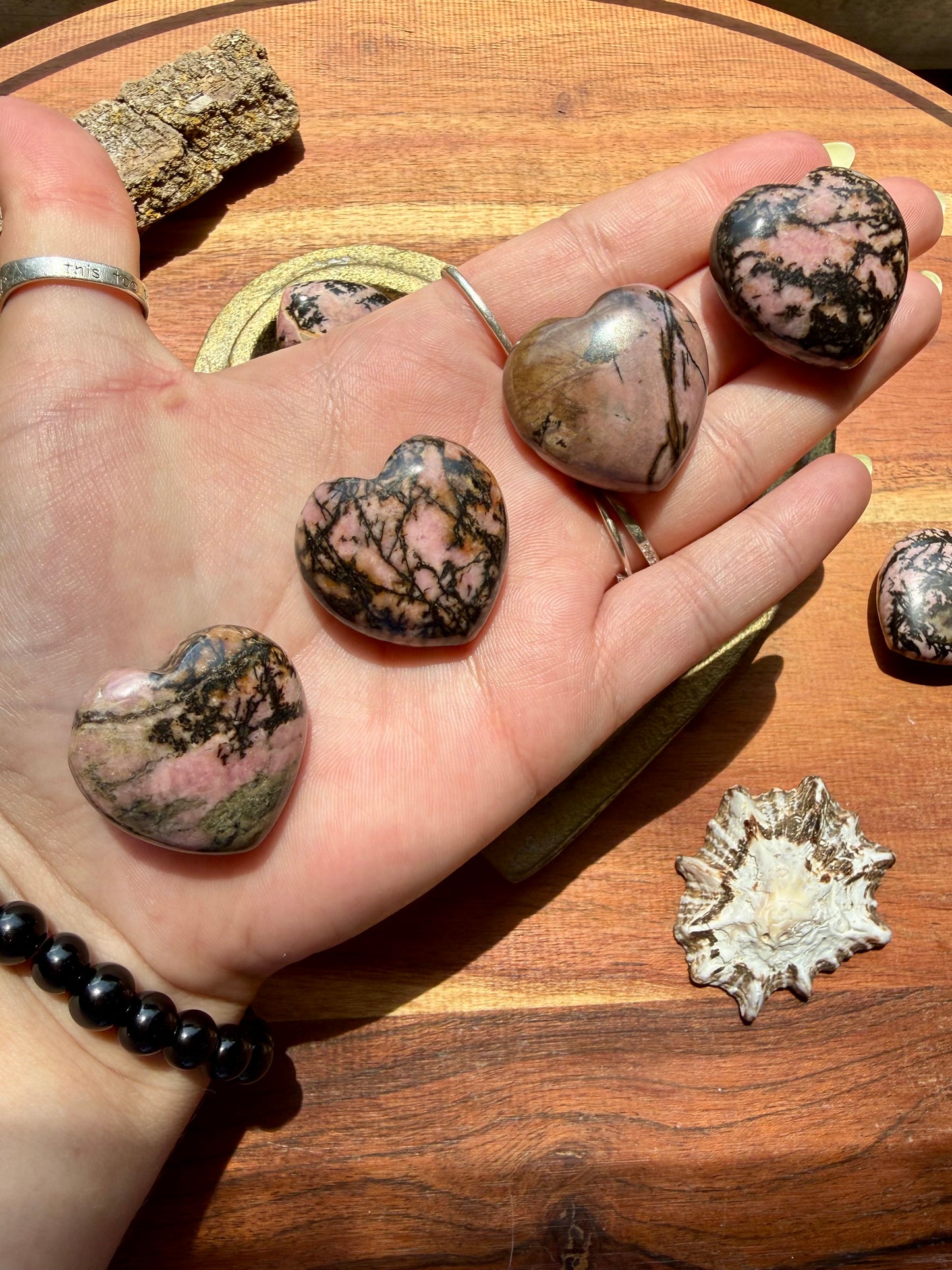 RHODONITE HEART