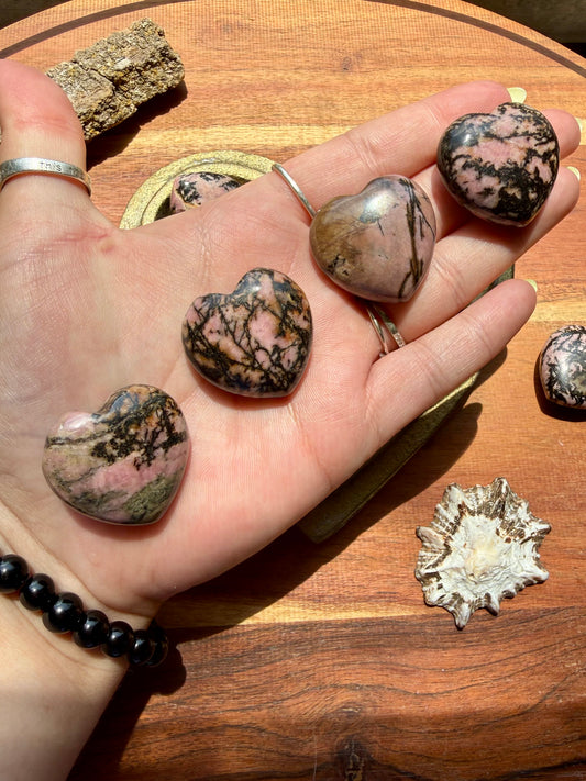 RHODONITE HEART