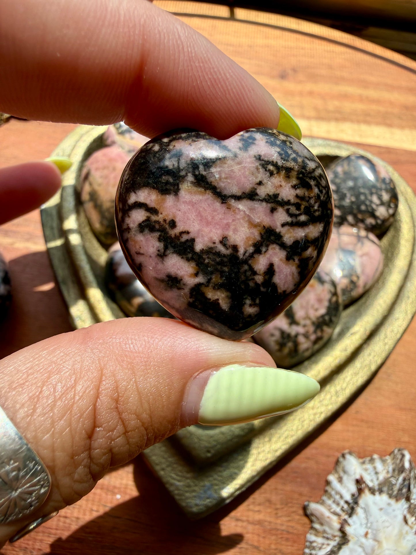 RHODONITE HEART