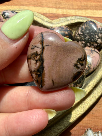 RHODONITE HEART