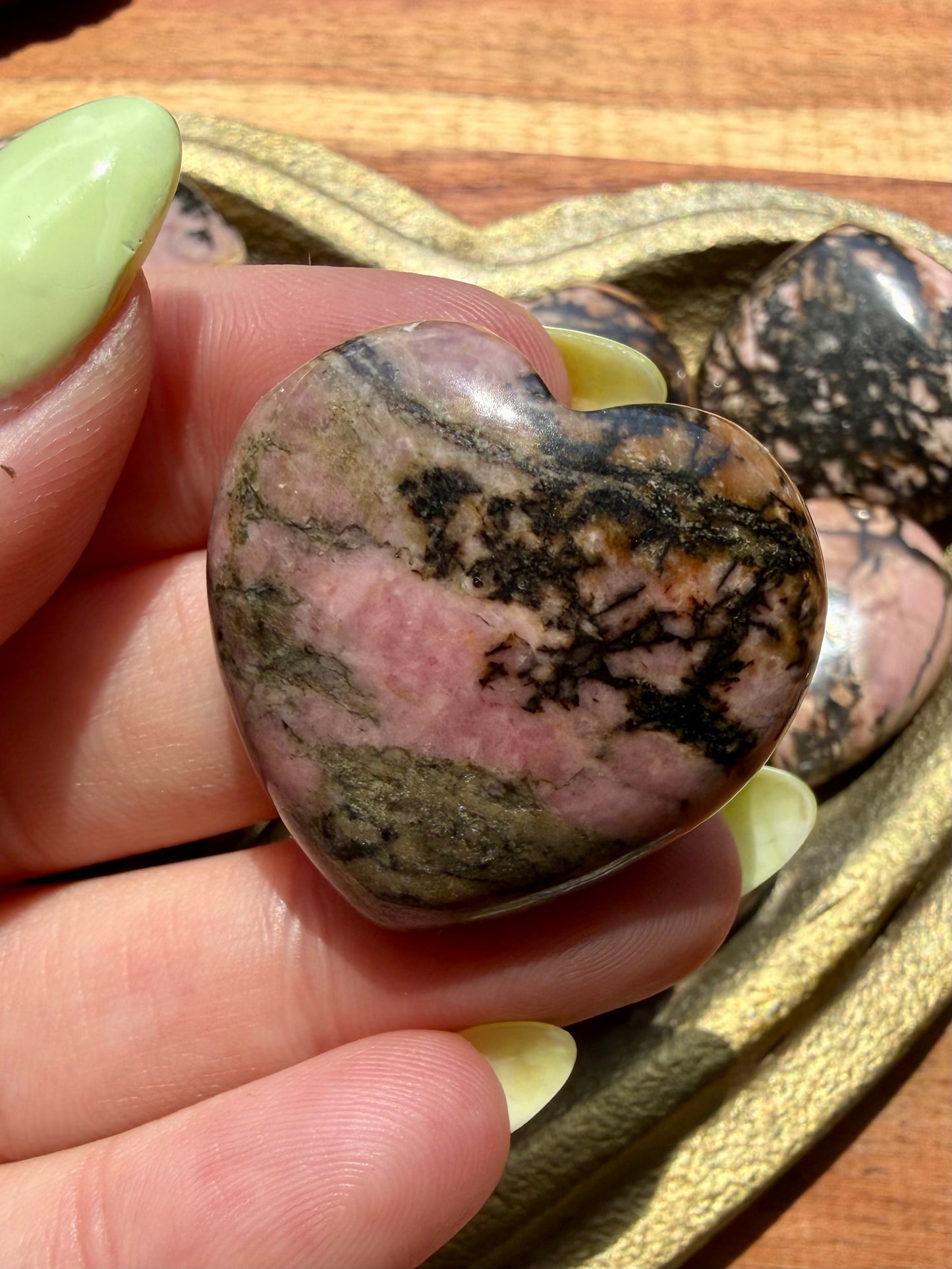 RHODONITE HEART