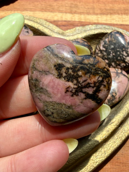 RHODONITE HEART