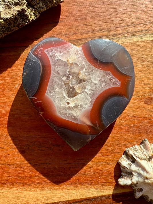 SWAZI AGATE HEART