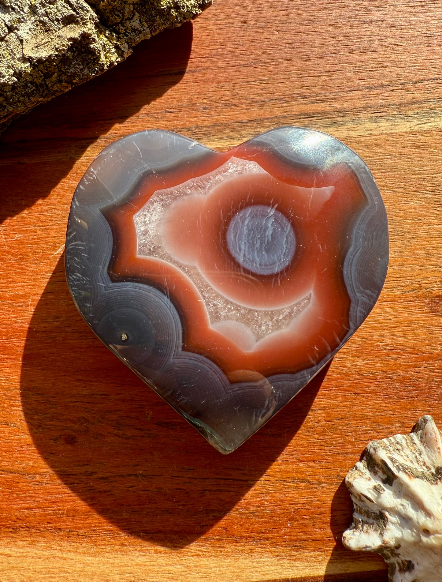 SWAZI AGATE HEART