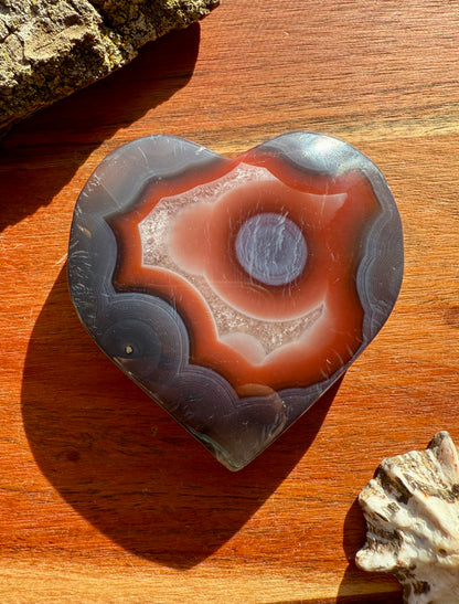 SWAZI AGATE HEART