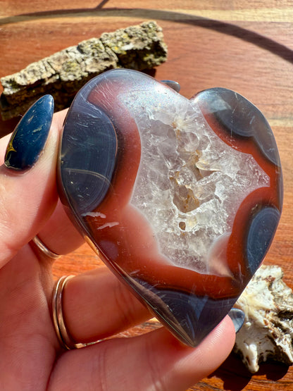 SWAZI AGATE HEART
