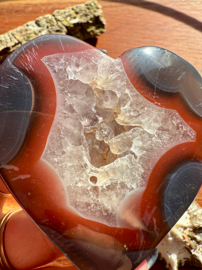 SWAZI AGATE HEART