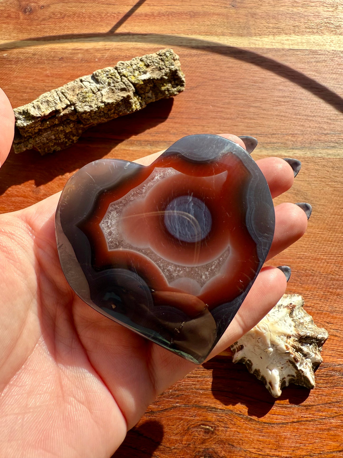 SWAZI AGATE HEART