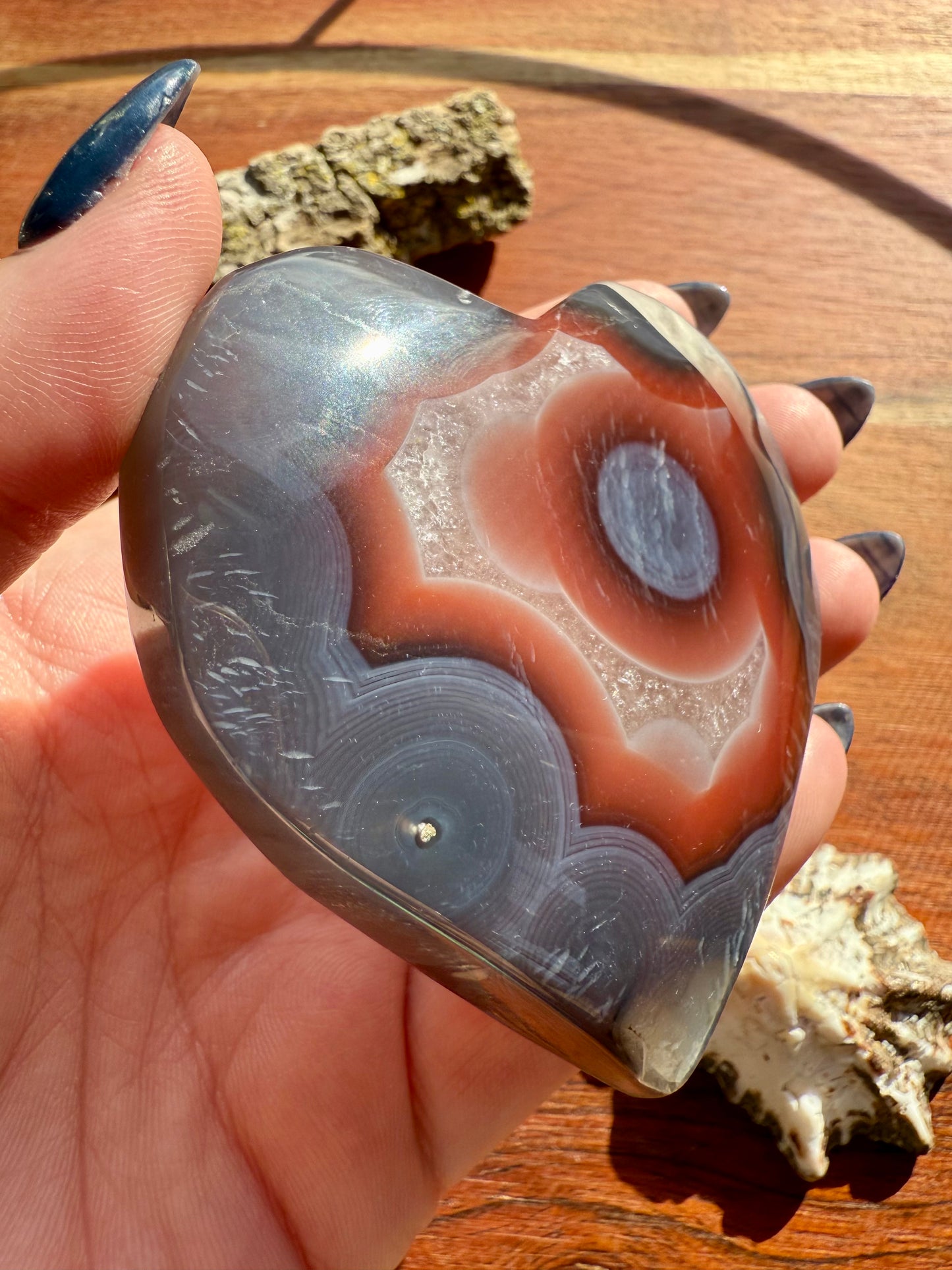 SWAZI AGATE HEART