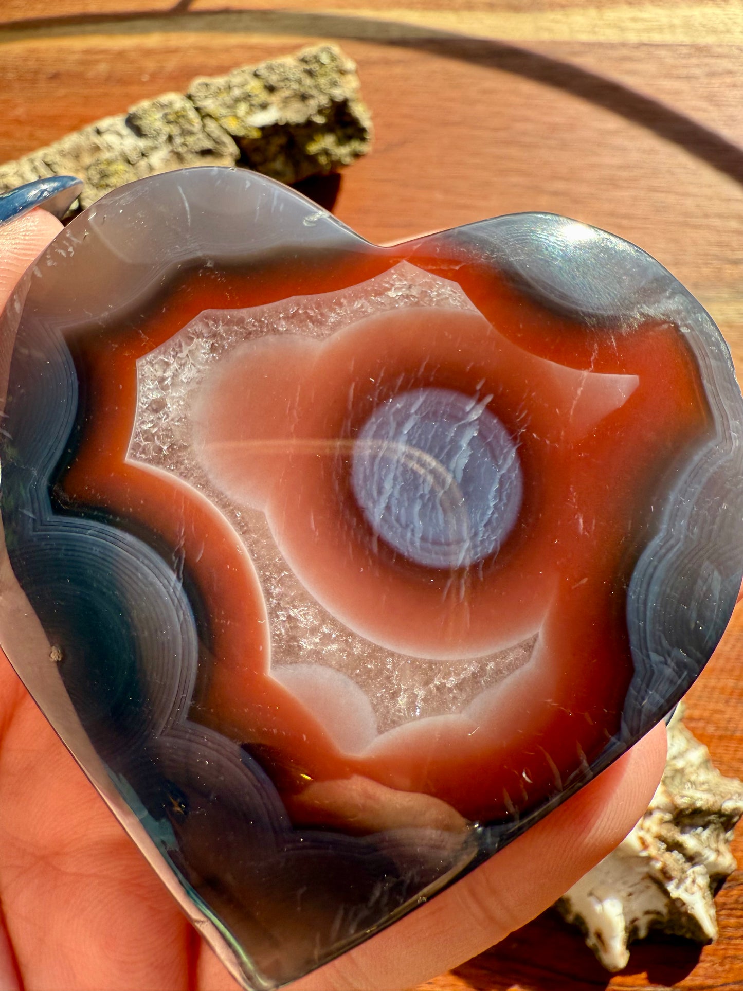 SWAZI AGATE HEART