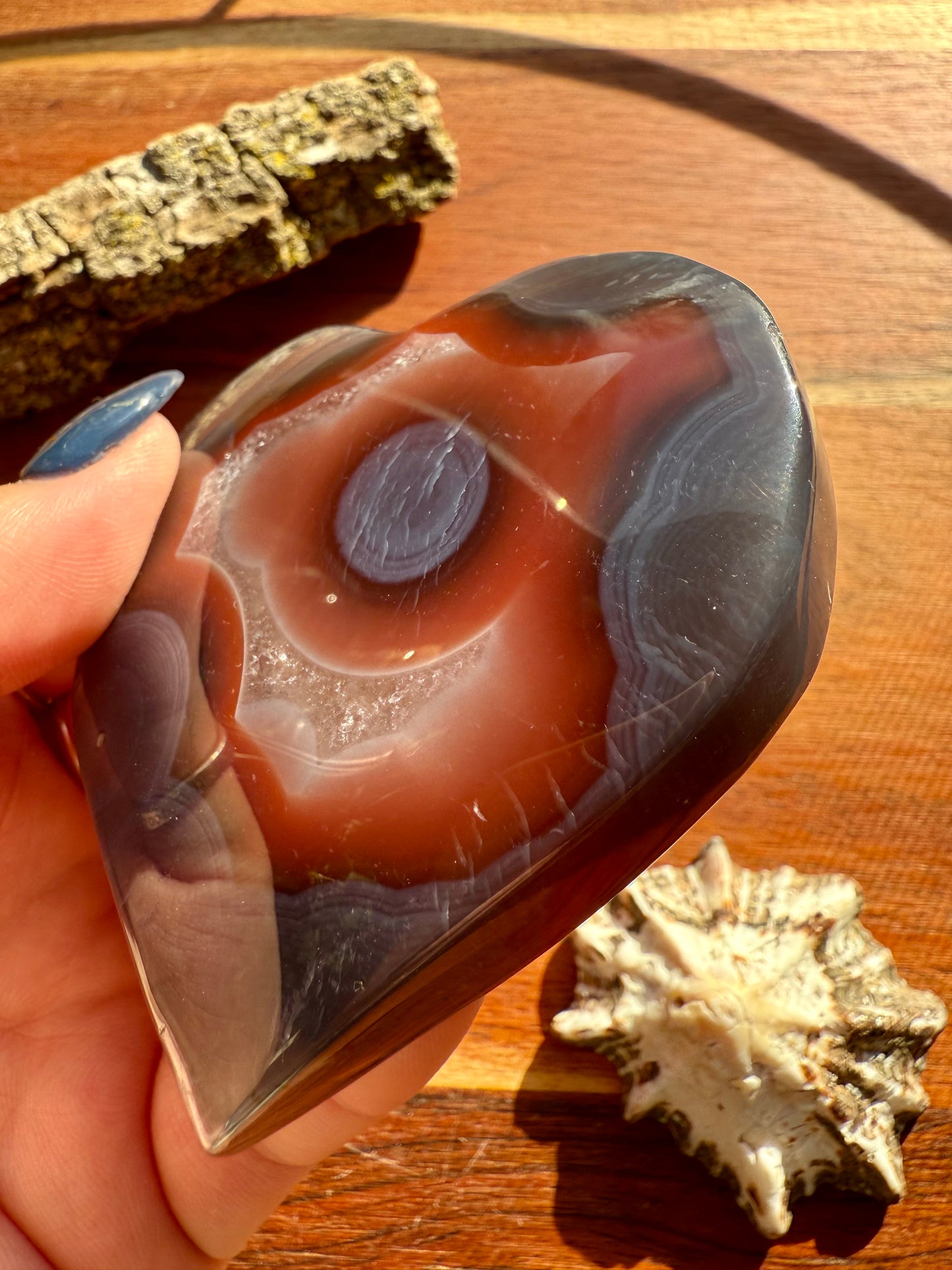 SWAZI AGATE HEART