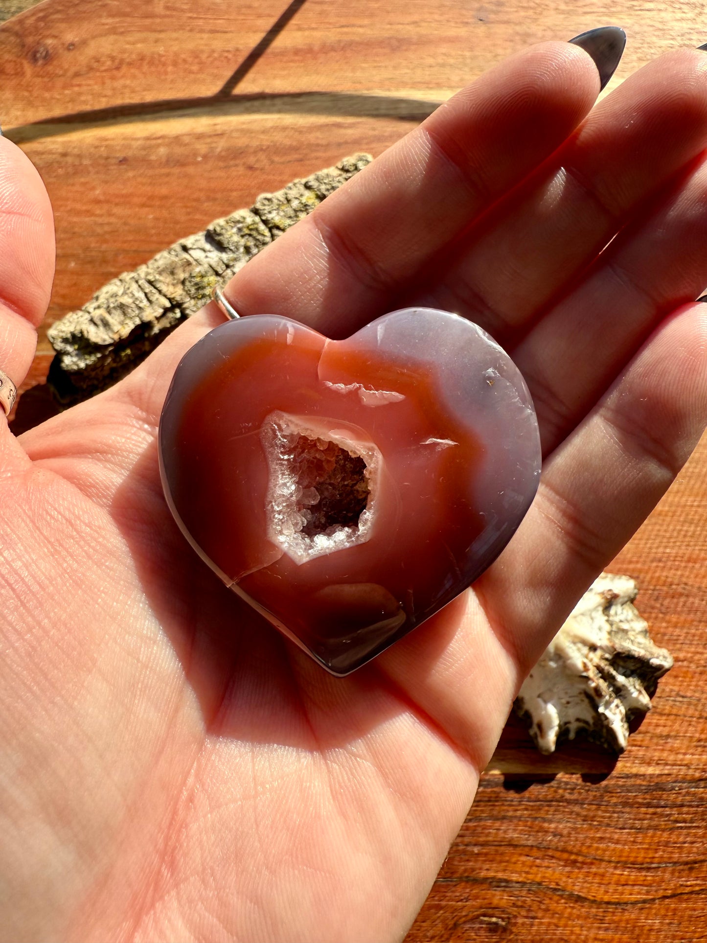 SWAZI AGATE HEART