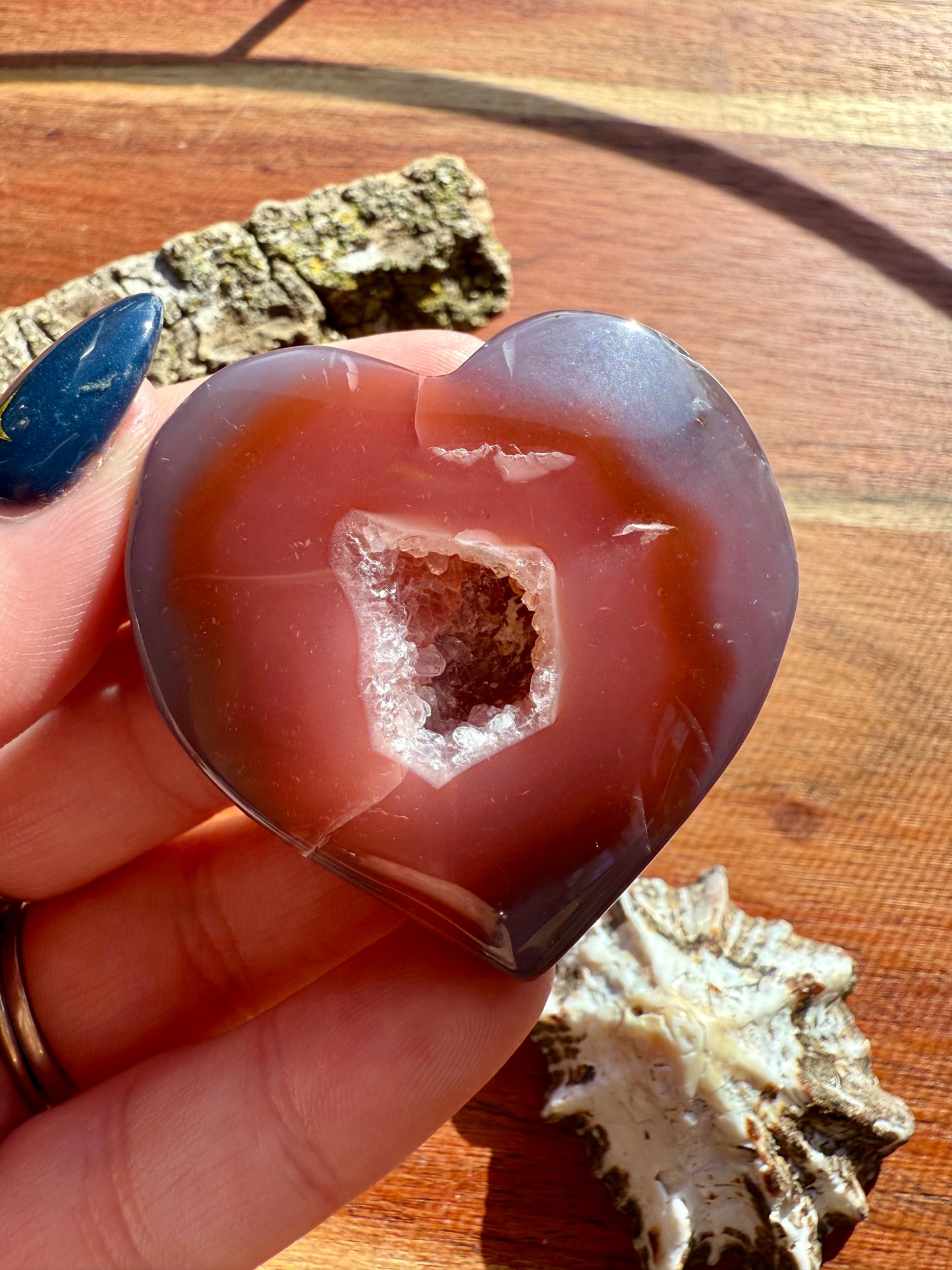 SWAZI AGATE HEART
