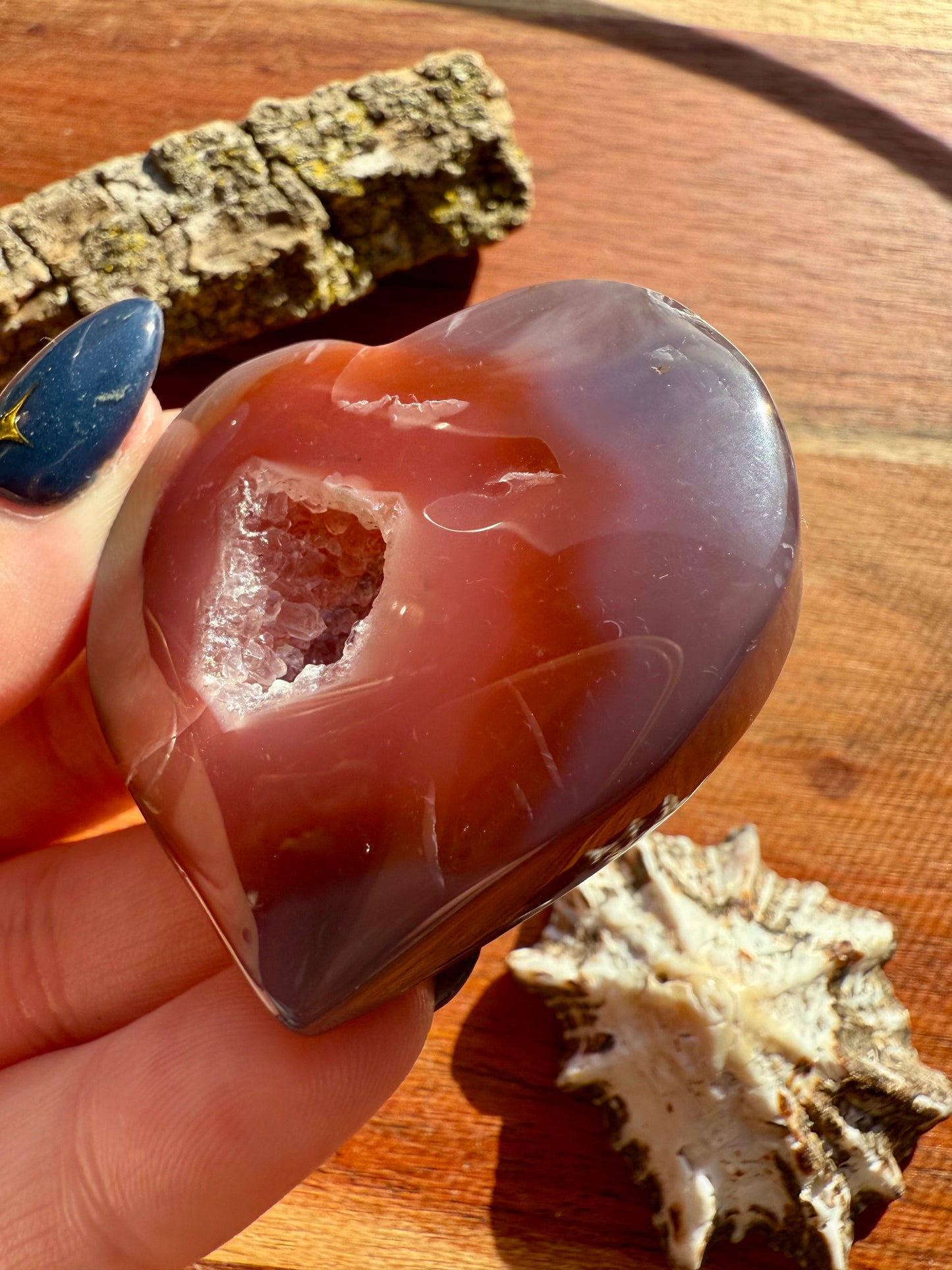 SWAZI AGATE HEART