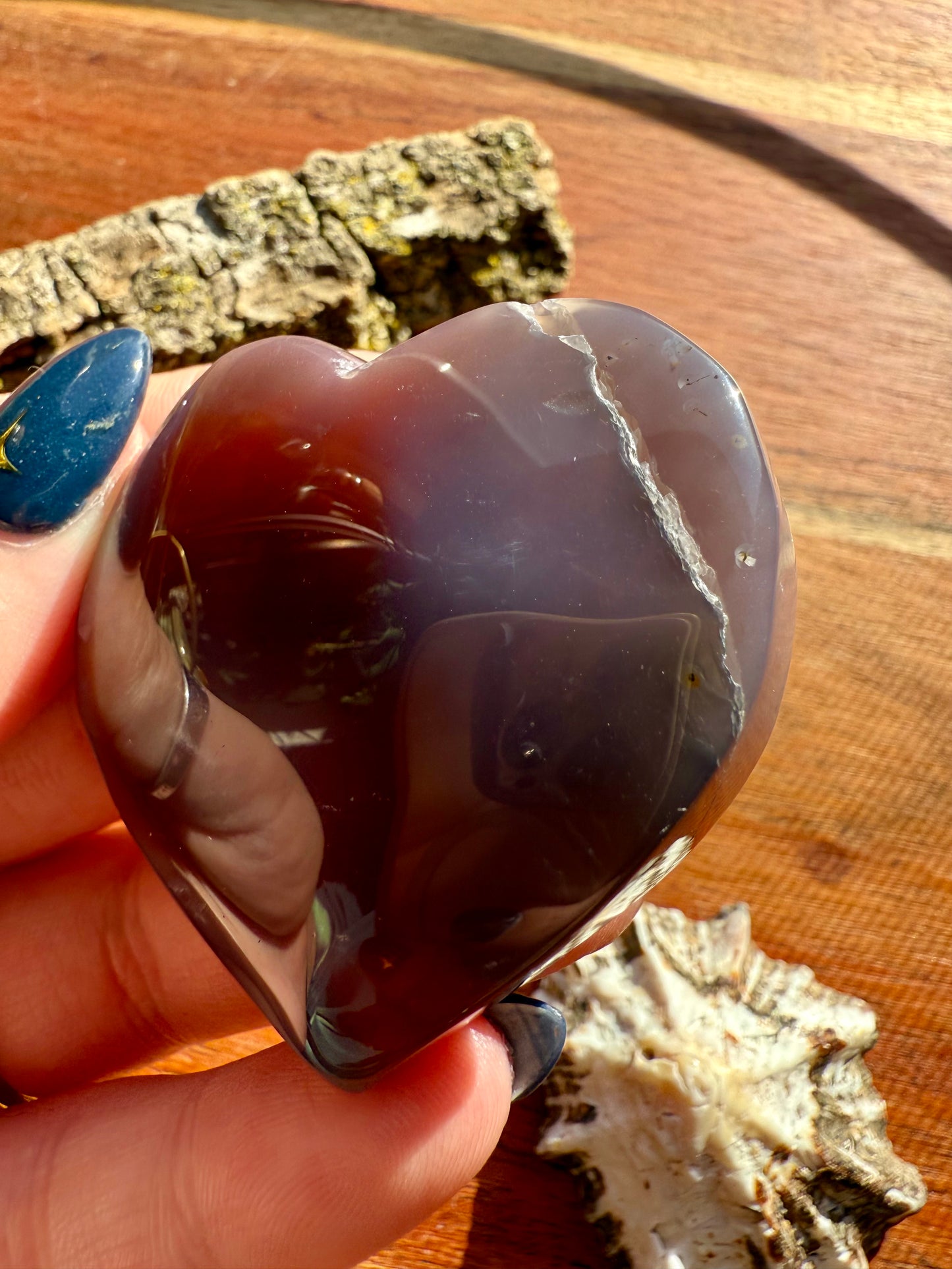 SWAZI AGATE HEART