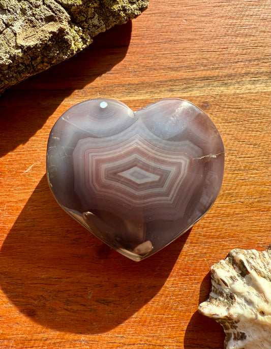 SWAZI AGATE HEART