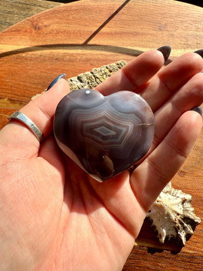 SWAZI AGATE HEART