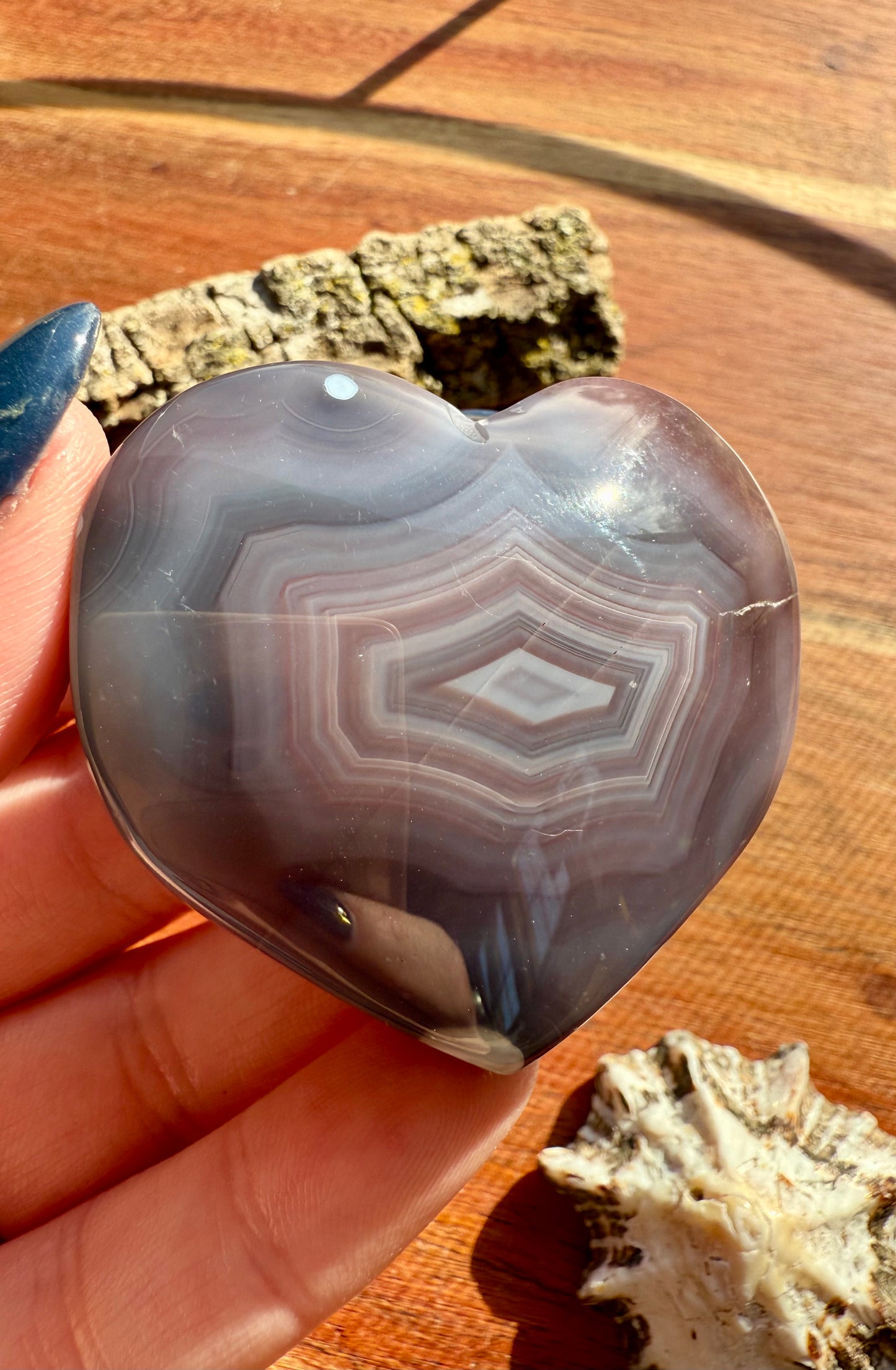 SWAZI AGATE HEART