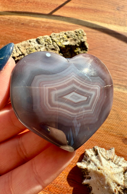 SWAZI AGATE HEART