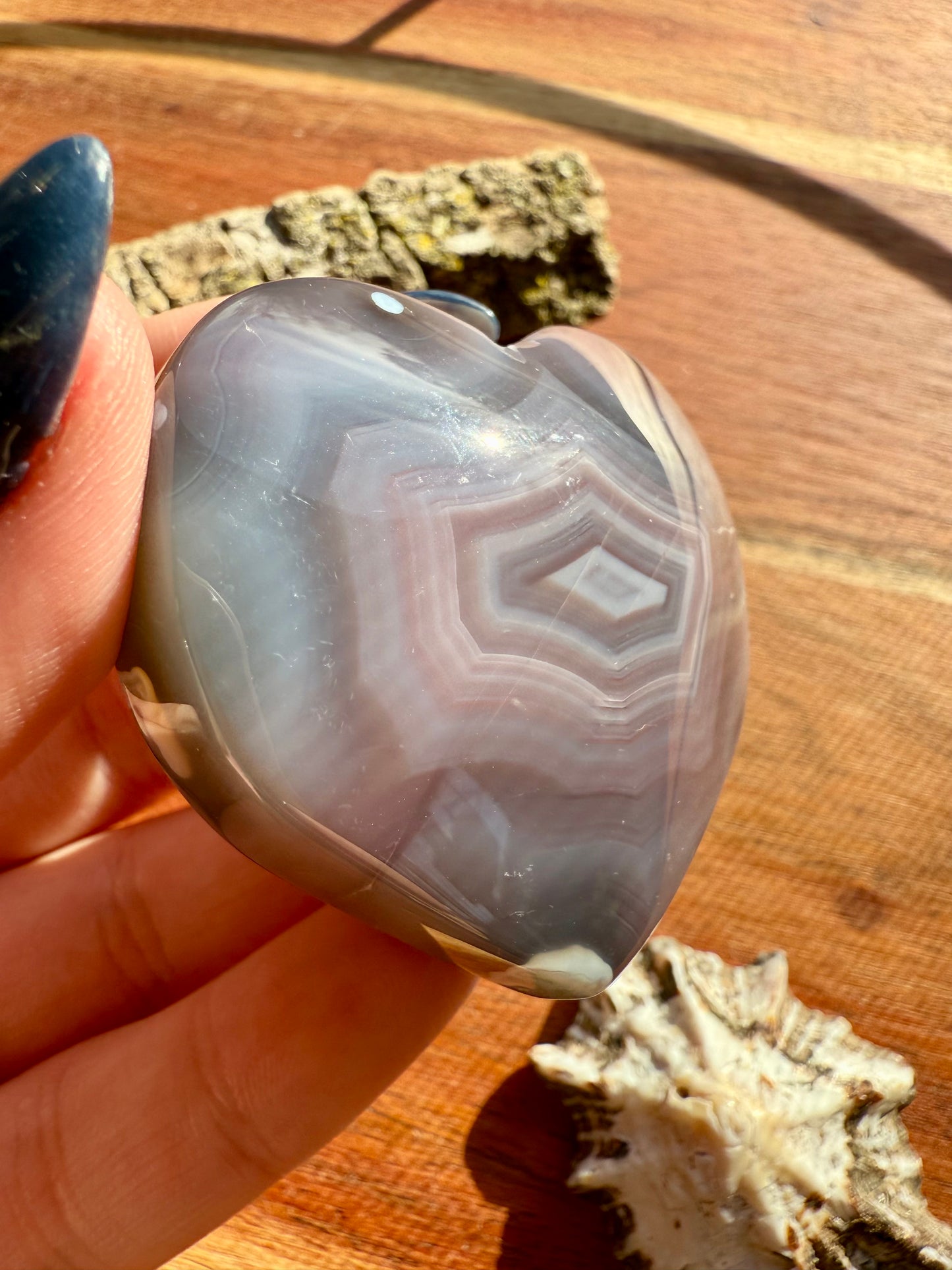 SWAZI AGATE HEART