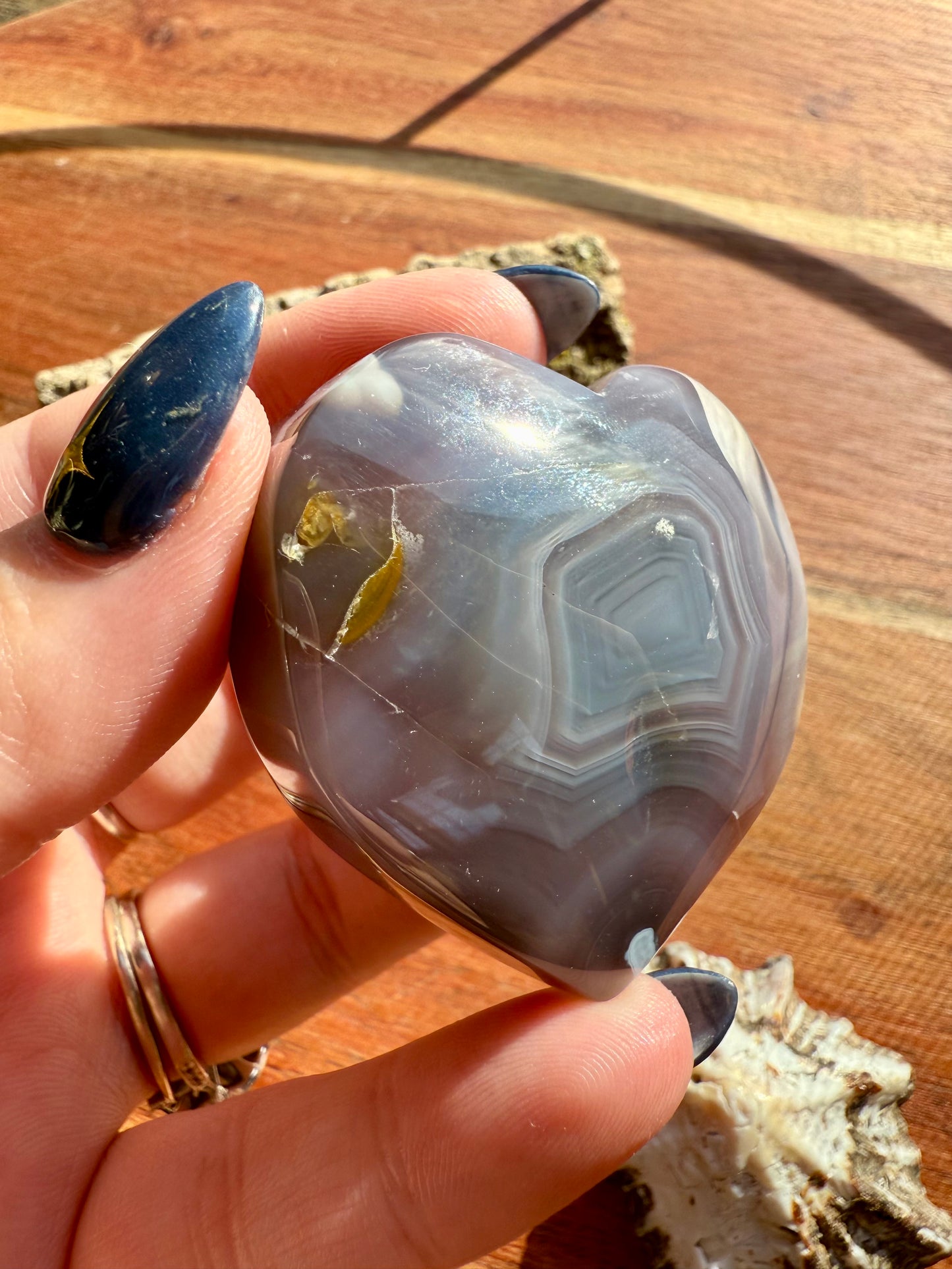 SWAZI AGATE HEART