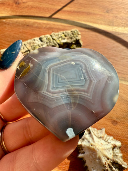 SWAZI AGATE HEART