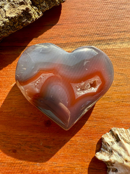 SWAZI AGATE HEART