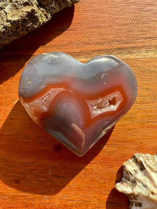 SWAZI AGATE HEART