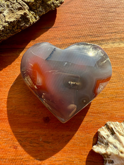 SWAZI AGATE HEART
