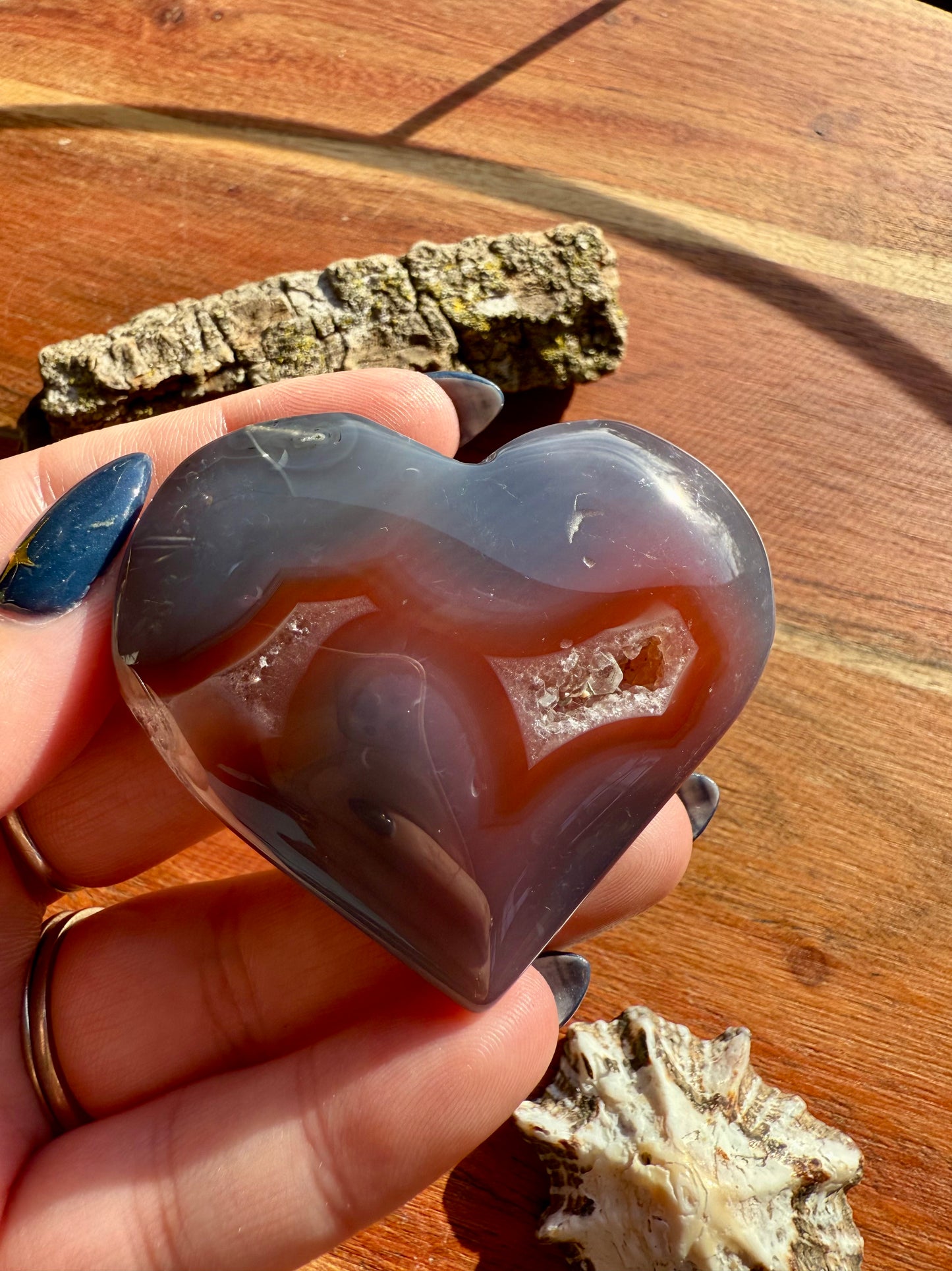 SWAZI AGATE HEART