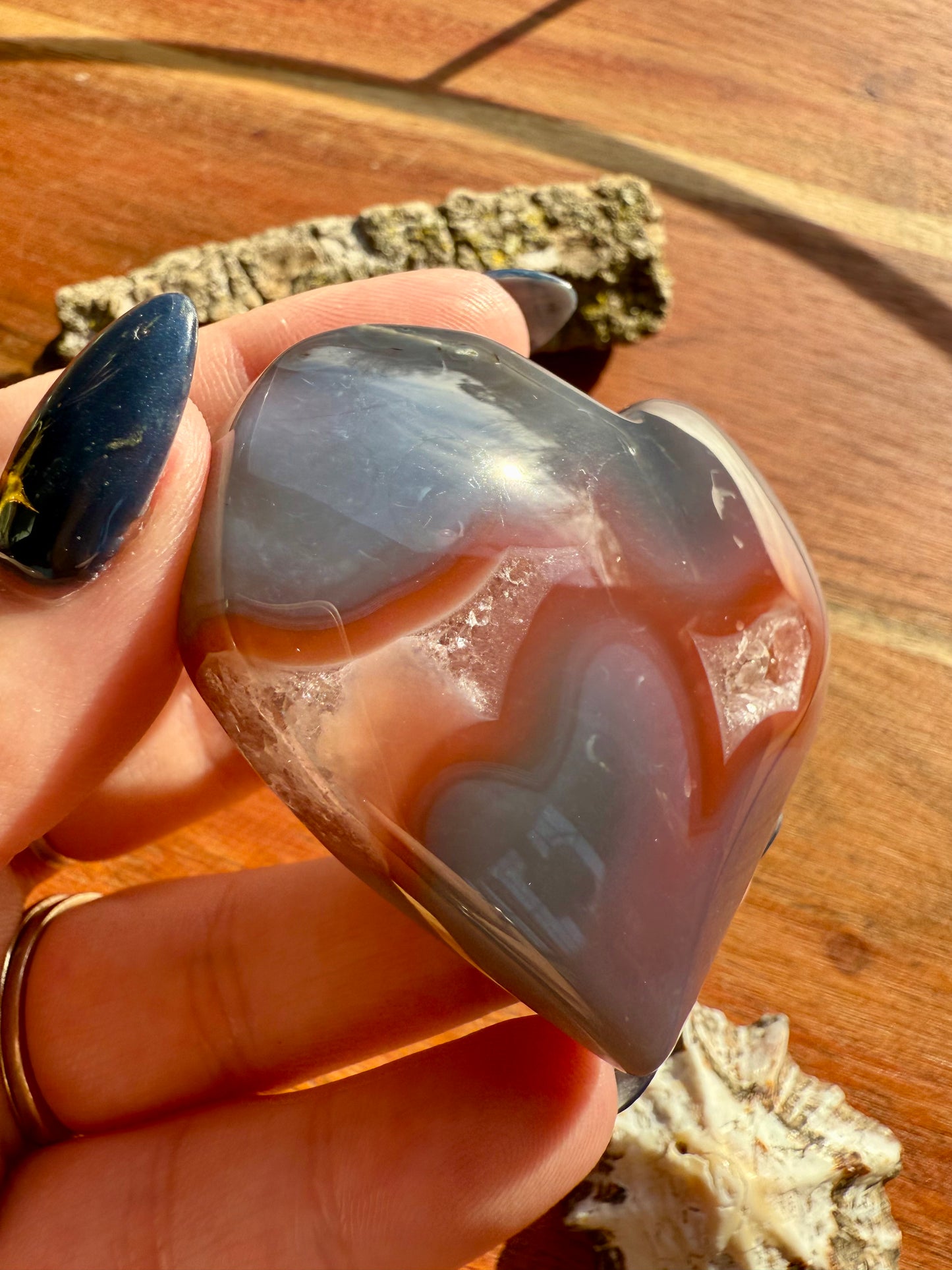 SWAZI AGATE HEART