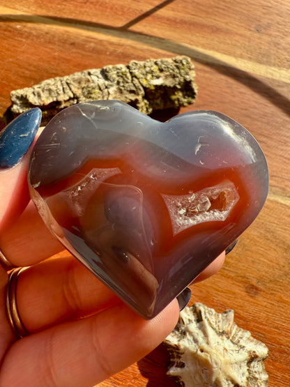 SWAZI AGATE HEART
