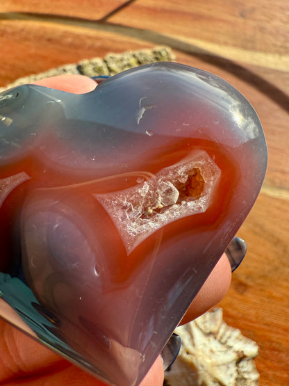 SWAZI AGATE HEART
