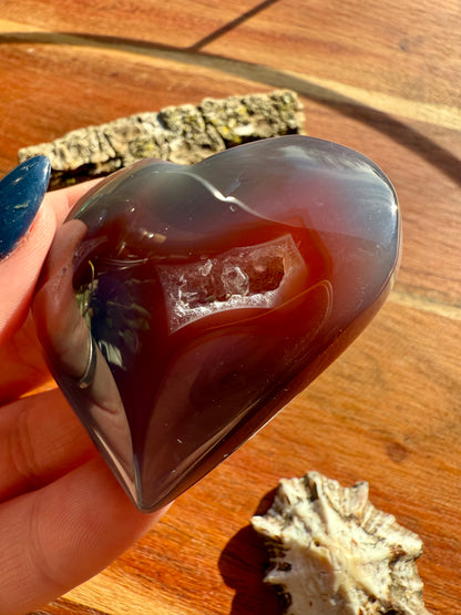 SWAZI AGATE HEART