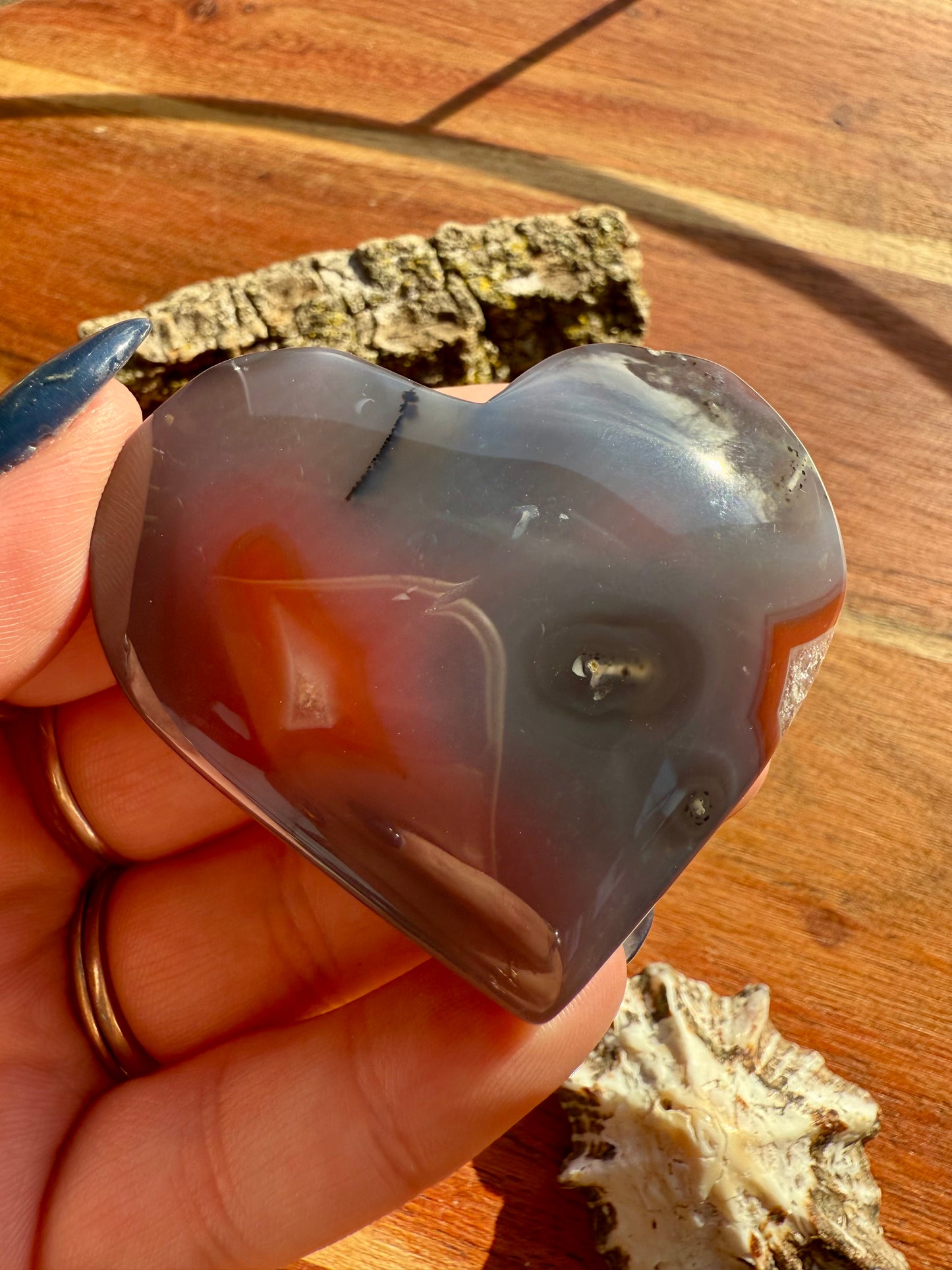SWAZI AGATE HEART