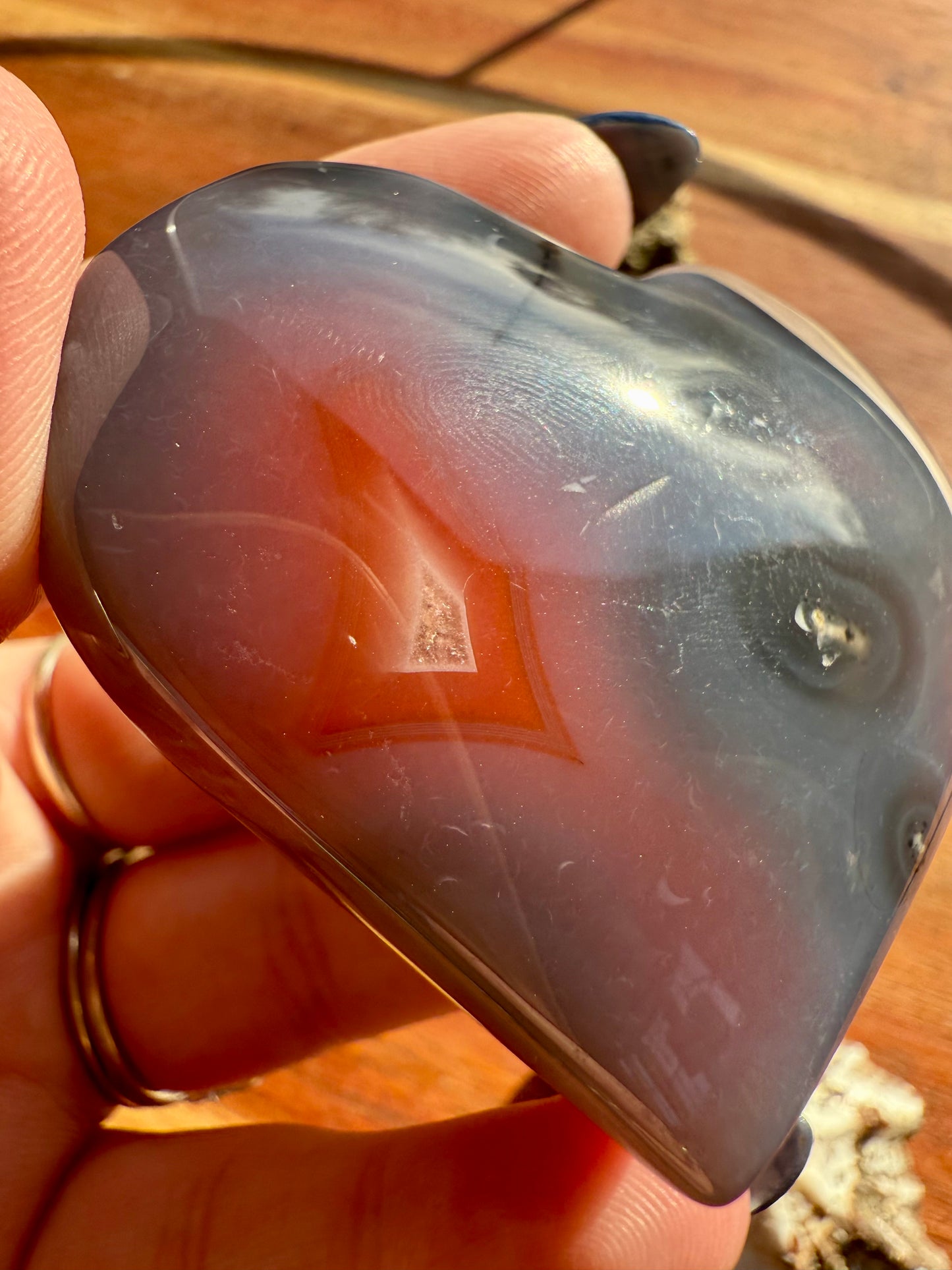 SWAZI AGATE HEART