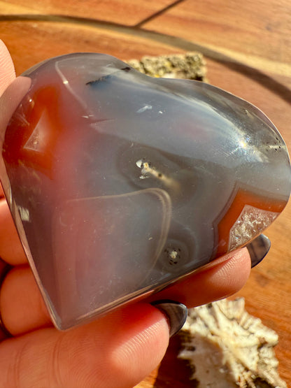 SWAZI AGATE HEART