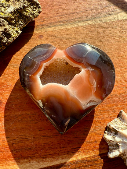 SWAZI AGATE HEART